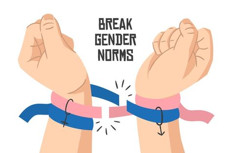 Gender Norms Quotes, Gender Sensitivity Quotes, Gender Norms Art, Gender Quality Posters, Gender Inequality Poster Ideas, Gender Roles Poster, Gender Identity Poster, Gender Sensitivity Poster, Equality Poster Art