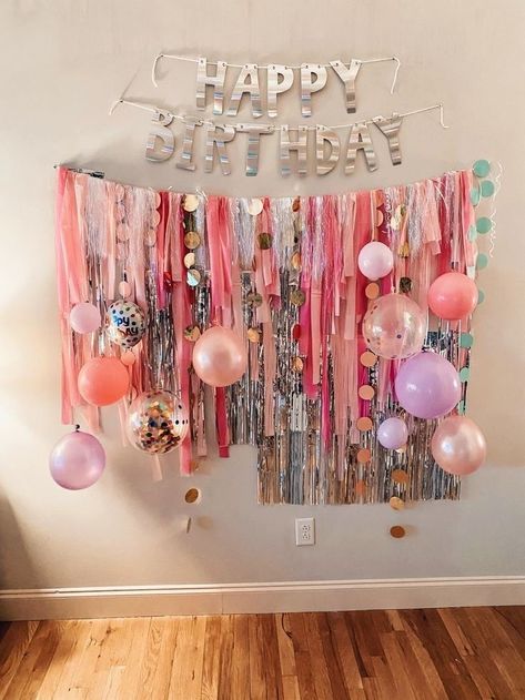 Unique Birthday Backdrop Ideas, Unique Backdrop Ideas Birthday Parties, Birthday Photo Background Backdrop Ideas, Easy Birthday Backdrop Ideas, Easy Backdrop Ideas Diy Birthday, Easy Birthday Decorations Diy, Diy Photo Backdrop Birthday, Easy Party Backdrop, Birthday Wall Backdrop