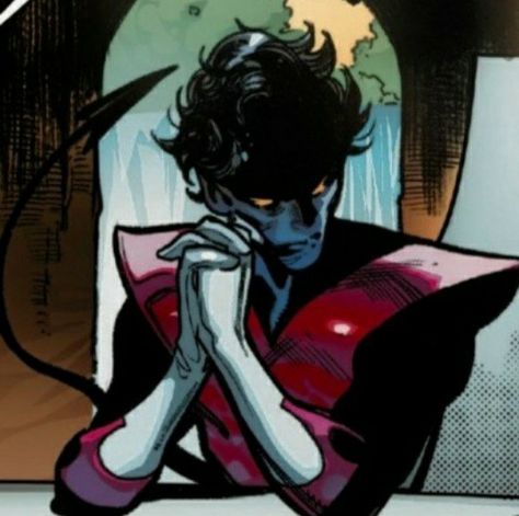 Nightcrawler Art, Nightcrawler Marvel, Nightcrawler Comic, Nightcrawler Xmen, Eurythmics Sweet Dreams, Kurt Wagner, Xmen Comics, Comic Icons, X Men Evolution