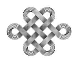 3,700+ Endless Knot Stock Photos, Pictures & Royalty-Free Images - iStock | Endless knot icon Figure 8 Knot Tattoo, Eternal Knot Tattoo Buddhist, Knot Illustration, Endless Knot, Endless Knot Tattoo, Gordian Knot Tattoo, Endless Knot Design, Penrose Triangle, Health Symbol