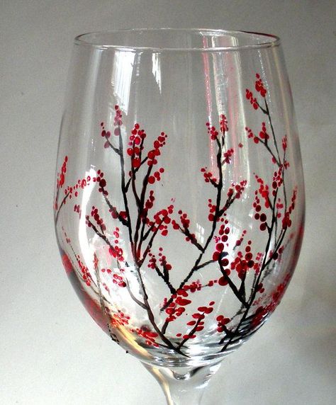 19 Painted Wine Glass Ideas To Try This Season Easy Glass Painting Ideas, Easy Wine Glass Painting, Wine Glass Painting Ideas Easy, Branches Painting, Thanksgiving Wine, Wine Glass Decor, Wine Glass Designs, Diy Wine Glasses, Glass Painting Designs