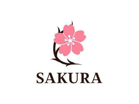 Sakura Perfume, Cherry Blossom Logo, Sakura Logo, Blossom Logo, Perfume Logo, Sakura Art, Beauty Salon Logo, Cherry Blossom Tattoo, Baby Pink Aesthetic