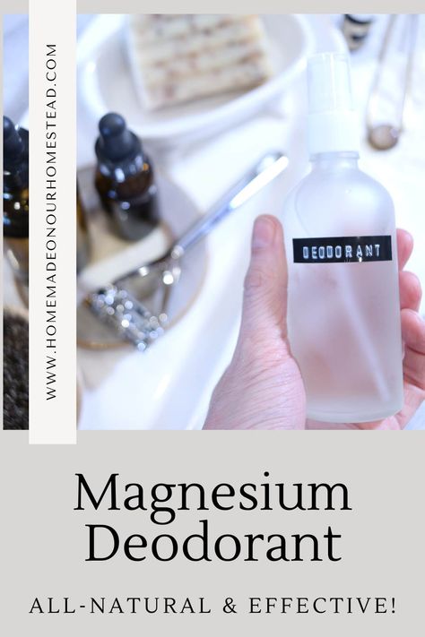 How To Make Magnesium Deodorant - Magnesium Oil Deodorant Spray, Diy Deodorant With Magnesium Hydroxide, Diy Magnesium Deodorant Spray, Liquid Deodorant Diy, Milk Of Magnesia Deodorant, Diy Spray Deodorant Recipes, Diy Magnesium Deodorant, Magnesium Spray Deodorant, Magnesium Hydroxide Deodorant Recipe