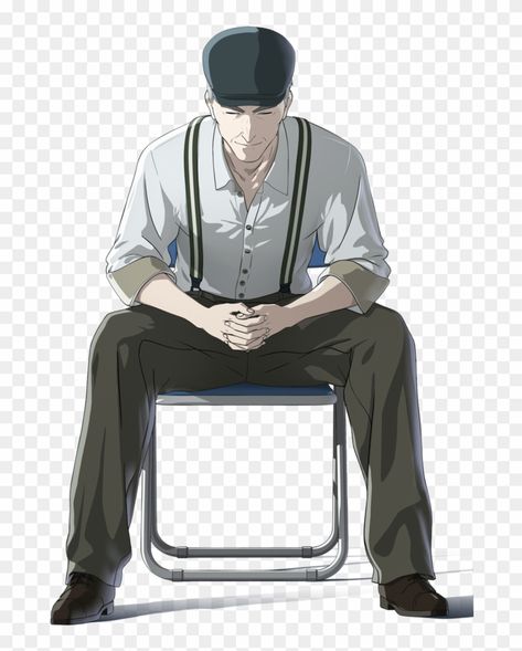 Anime Guy Sitting, Guy Sitting In Chair, Sitting In Chair, Guy Sitting, Poses Anime, Chair Drawing, Chair Pose, Anime Smile, Anime Guy