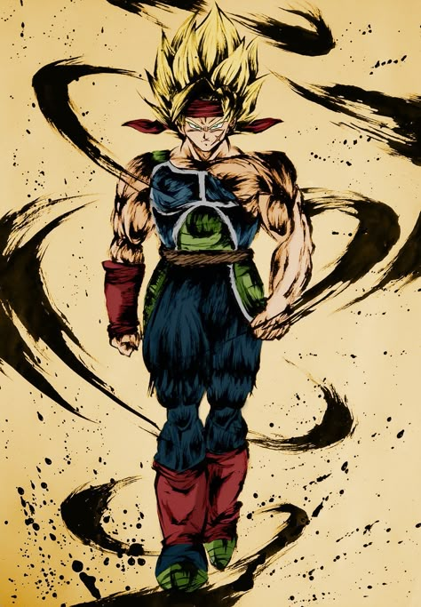 Bardock Fanart, Dbz Bardock, Super Saiyan Bardock, Bardock Super Saiyan, Dragonball Art, Dragon Ball Fanart, Ball Painting, Dragon Ball Painting, Dragon Ball Universe