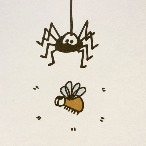 Spider doodle Spider Art Cute, Cute Spider Doodle, Spider Cute Drawing, Cute Spider Art, Spider Web Doodle, Doodle Spider, Cute Spider Drawing, Web Doodle, Bug Doodles