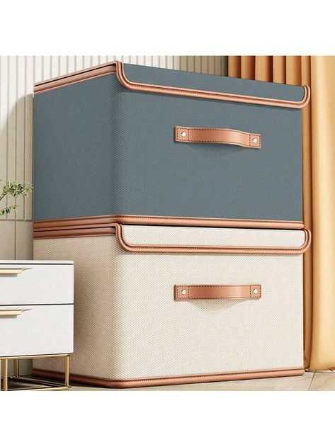 Multicolor  Collar  Non-woven Fabric   Embellished   Storage & Organization Hat Box Storage, Bed Sheet Organizer, Cheap Storage Bins, Fabric Organization, Box Clothes, Wardrobe Storage Boxes, Closet Organizer With Drawers, Decorative Storage Bins, Pillow Storage