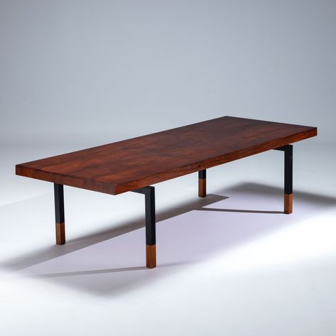 Listed on VNTG.com: Rosewood coffee table by Johannes Aasbjerg for Illums Bolighus | #vntg #vintage Illums Bolighus, Low Coffee Table, Teak Table, Wooden Coffee Table, City Furniture, Table Storage, Mid Century Design, Vintage Design, Wall Sconces