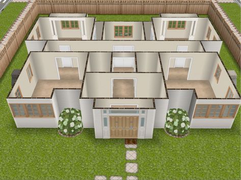 Super simple room layout with this two bedroom cottage #simsfreeplayhouse #thesimsfreeplay Sims Freeplay House Ideas Layout Floor Plans, The Sims Freeplay Houses Ideas, Sims Mobile House Ideas, The Sims Freeplay Houses Ideas Design, Sims Freeplay House Ideas Floor Plans, Sims Freeplay House Ideas Layout, Sims Freeplay, Sims Freeplay Houses Layouts, Sims Freeplay House Ideas