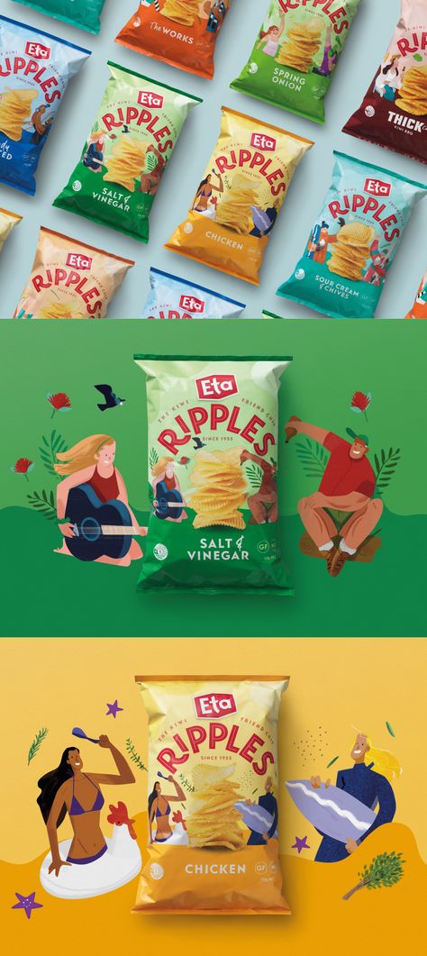 Chip Bag Packaging Design, Snacks Illustration, Mexican Chips, Chips Design, Chips Packaging, Adult Snacks, Chip Packaging, Snack Brands, Cheese Chips