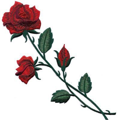 long stem rose tattoo | Red Rose & Buds, Long Stem Stem Tattoo, Drying Roses, Rose Applique, Types Of Roses, Rose Tattoo Design, Plant Information, Edible Plants, Rose Tattoos, Rose Tattoo