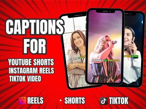 You will get Catchy Captions for YouTube Shorts, Instagram Reels, TikTok Videos | Upwork Catchy Captions, Social Media Metrics, Video Blog, Media Campaign, Youtube Marketing, Youtube Instagram, Marketing Goals, Youtube Shorts, Social Media Pages