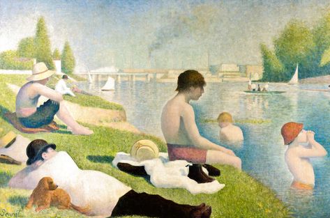 Seurat Paintings, George Seurat, Conte Crayon, Hans Holbein, Crayon Drawings, Georges Seurat, Hieronymus Bosch, Impressionist Artists, Camille Pissarro