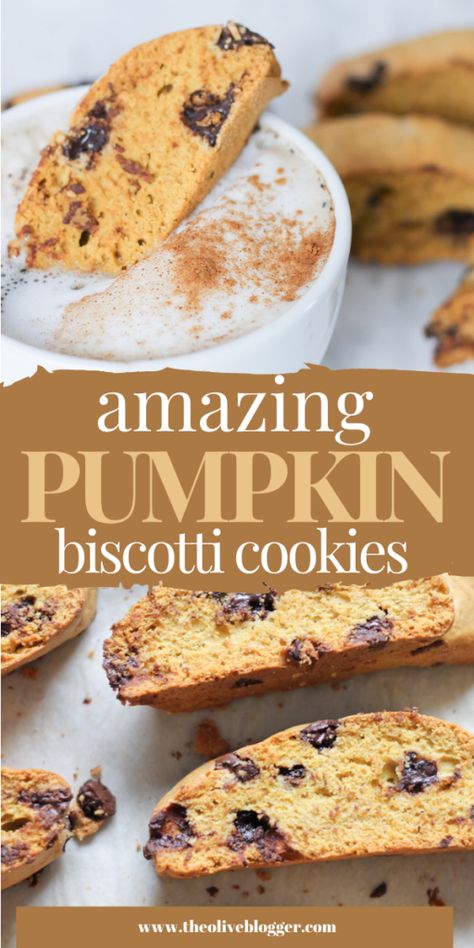 Pumpkin Spice Biscotti Recipe, Biscotti Cookies Recipes, Best Biscotti Recipe, Pumpkin Biscotti, Biscotti Recipes, Pumpkin Pancake, Italian Biscotti, Biscotti Cookies, Biscotti Recipe