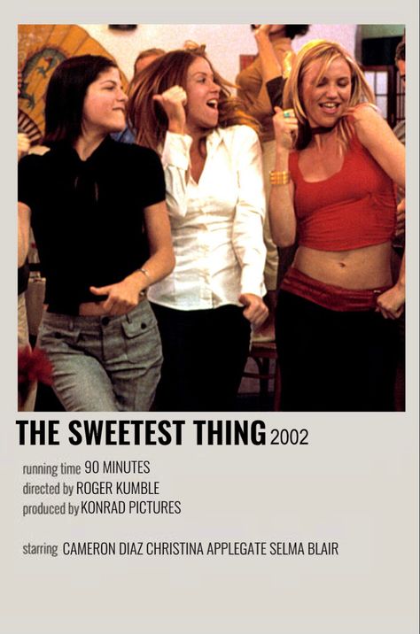 Christina Applegate The Sweetest Thing, Christina Applegate, Selma Blair, The Sweetest Thing, Sweetest Thing, Cameron Diaz, Skin, Movie Posters, Film Posters