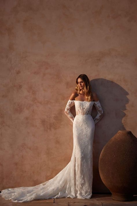 Milla Nova | Clemence Wedding Dress | Bridal Reflections Wedding Dress Milla Nova, Milla Nova Wedding Dress, Chantilly Dress, Milla Nova Wedding Dresses, Weddding Dress, Bridal Reflections, Mermaid Wedding Gown, Milla Nova, Wedding Gowns Mermaid