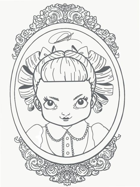 #drawings #crybaby #art #ipaddrawing Melanie Martinez Coloring Book Pages, Cry Baby Coloring Book, Cry Baby Storybook, Melanie Martinez Coloring Book, Cry Baby Album, Hello Kitty Book, Ninjago Coloring Pages, Melanie Martinez Drawings, Baby Coloring Pages