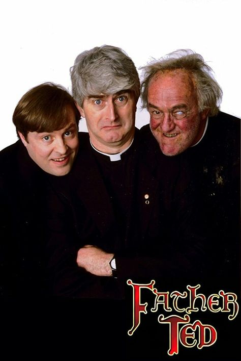 Dermot Morgan, Dennis Waterman, British Tv Comedies, British Sitcoms, Father Ted, Classic Films Posters, British Humor, Great Memes, Tv Icon