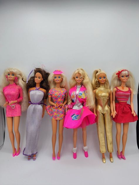 Check out Lot Of 6 1980's 90's Barbie Dolls With Redressed Outfits Vintage Mattel, the latest item I added on eBay! #eBay #eBaySeller 1980s Barbie Dolls, 90s Barbie, 1980s Barbie, Outfits Vintage, Vintage Barbie Dolls, Bear Doll, Barbie Girl, Fashion Doll, Vintage Barbie