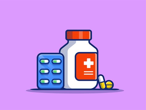 medicine 💊💉🩺🌿 on Behance Medicines Drawing, Pharmacy Design Graphics, Pharmacist Stickers, Medicine Cartoon, Medicine Drawing, Poison Sign, Medicine Icon, Medicine Illustration, Pharmacy Design