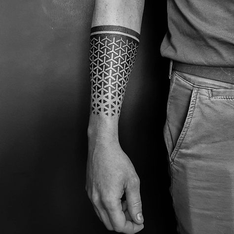 #geometric #geometrictattoo #sacredgeometry #sacredgeometrytattoo #geometry #geometrytattoo #fullsleeve #fullsleevetattoo #dotworkers #dotwork #dotworktattoo #patternwork #pattern #patterntattoo #arm #armtattoo #blackworktattoo #blackwork #geometricartist #geometrical #hexagon #psychedelic #forearm | 1571273 Geometric Hexagon Tattoo, Ten Tattoo, Geometric Tattoo Hand, Geometric Tattoo Sleeve Designs, Hexagon Tattoo, Geometric Tattoo Pattern, Geometric Sleeve Tattoo, Forearm Band Tattoos, Band Tattoo Designs