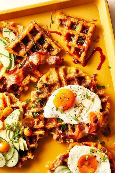 Leftover Cheesy Mashed Potato Waffles Waffle Iron Potatoes, Mashed Potato Waffles, Boxed Mashed Potatoes, Potato Waffle Recipe, Savory Waffle Recipe, Crispy Waffles, Mashed Potato Pancakes, Waffles Breakfast, Waffle Iron Recipes