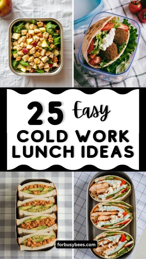 cold work lunch ideas Easy Healthy Lunches To Pack, Easy Healthy Meal Prep Lunch Cold, Packable Lunch Ideas For Adults, Whole Food Cold Lunches, Easy Work Lunch Ideas Make Ahead, Easy Bulk Lunch Ideas, Meal Prep Ideas Cold Lunch, Cold Food Recipes Lunch Boxes, Meal Prep You Can Eat Cold