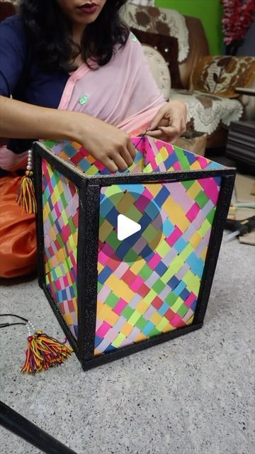 Deep Jyoti Bora on Instagram: "Lantern DIY for Diwali 💫 #reels #viral #diy #crafts #homedecor #diwali" Diy Lantern, Diy Lantern For Diwali, Diwali Lanterns Diy How To Make, Diwali Reels, Diwali Decorations At Home Diy, Diy For Diwali, Diy Diwali Lanterns, Diwali Lantern, Lantern Diy