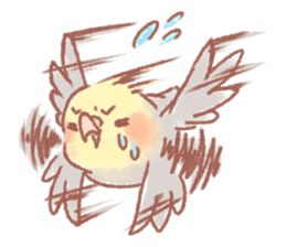 Kawaii Bird Drawing, Cute Bird Art Cartoon, Cute Gestures, Birds Singing Drawing, Cockatiel Drawing Cute, Kawaii Cockatiel, Chibi Poses, Paw Drawing, Parrot Drawing