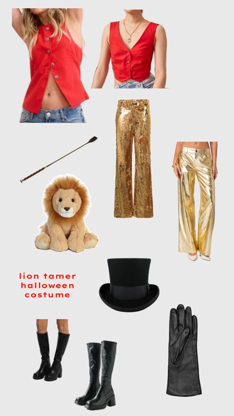 lion tamer halloween costume Lion Tamer Halloween Costume, Lion Tamer Costume, Lion Halloween Costume, Lion Tamer, Lion Costume, Trendy Halloween Costumes, Costume Inspo, Halloween Costume Outfits, Halloween Inspo