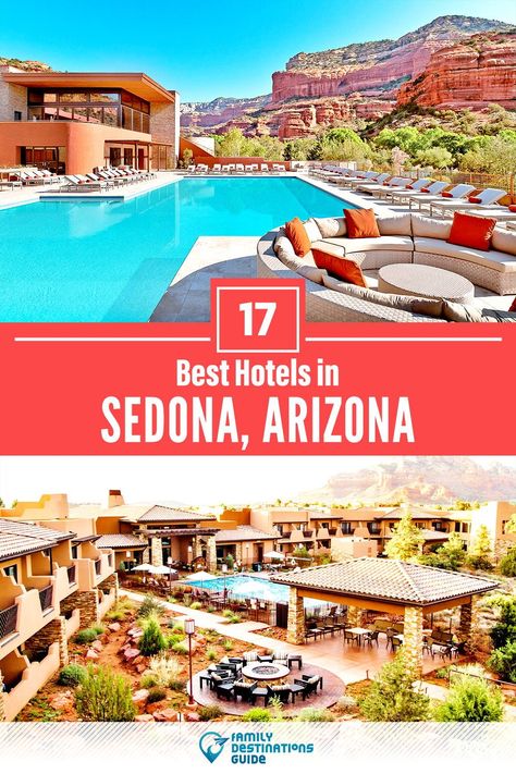 Want to see the best hotels in Sedona, AZ? We’re FamilyDestinationsGuide, and we’re here to help: From incredible luxury hotels and resorts, to nice budget hotels with a view, discover the BEST hotels to stay in Sedona - so you get memories that last a lifetime! #sedona #sedonahotels #hotelsinsedona #besthotelsinsedona #hotelstostayinsedona Where To Stay In Phoenix Az, Phoenix Hotels, Scottsdale Hotels, Sedona Hotels, Sedona Travel, Scottsdale Resorts, Page Az, Arizona Vacation, Romantic Hotel