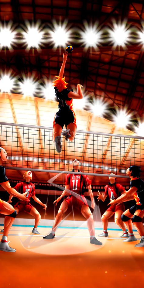 Volleyball Images, Volleyball Wallpaper, Anime Lock Screen Wallpapers, Hinata Shoyo, Volleyball Pictures, Volleyball Anime, Haikyuu Karasuno, Haikyuu Kageyama, Haikyuu Wallpaper