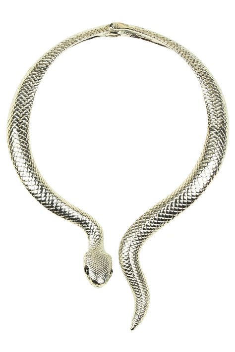 Snake necklace silver