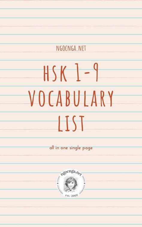 📖 When I searched for HSK 1-9 of HSK 3.0 vocabulary list, I ended up with so many links to click in order to download PDF files, or the vocabulary was listed sporadically. Don't waste your time no more, here it is, all in one single page: #chinese #learnchinese #ChineseCharacters #languagelearning #hanzi #hsk #learnchineseonline #chinesegrammar #putonghua #learnmandarin #hsk1 #hsk2 #hsk3 #hsk4 #hsk5 #hsk6 #hsk7 #hsk8 #hsk8 #hsk9 Hsk 1 Vocabulary, Chinese Song Lyrics, Chinese Hanzi, Chinese Sentences, Bahasa Mandarin, Hsk 1, Learning Mandarin, Bahasa China, Mandarin Lessons