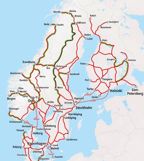 Trains in Sweden - All Trains & Best Price - HappyRail Scandinavia Trip, Train Map, South Iceland, Train Route, Scandinavia Travel, Scandinavian Countries, Paris Trip, Night Train, Norway Travel