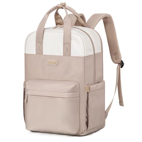 LOVEVOOK Rucksack Damen, Groß Laptop Rucksack 15,6 Zoll, Schulrucksack Teenager Wasserdicht, Reiserucksack Business Rucksäcke Arbeitstasche Lehrertasche Für Reise Uni Schule, Beige Khaki Classy Backpack, Work Backpack Women, Waterproof Backpack Women, Backpacks For Travel, Business Rucksack, Work Bags Laptop, Womens Rucksack, Womens Work Bag, Work Laptop