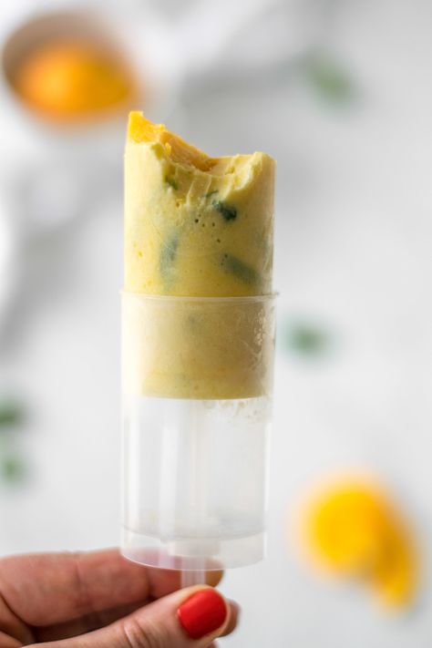 Orange Blossom Basil Push Up Popsicles | All Purpose Flour Child Push Pops Recipes, Gourmet Popsicles, Frozen Popsicles, Push Up Pops, Cake Push Pops, Sorbet Ice Cream, Sweet Bites, Ice Cream Pops, Orange Blossom Water