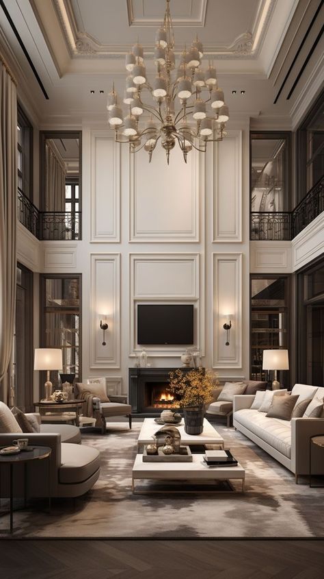 Classic Living Room Interior Design, Neoclassic Interior, Neoclassical Interior Design, Mansion Living, Old Money House, Aesthetic Interior Design, Neoclassical Interior, Luxury Living Room Design, American House