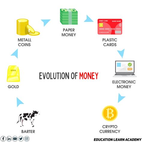 Revolution of currency infographic Evolution Of Money, Kids Money, Gold Money, Coin Card, Evolution, Card Holder, Money, Education, Furniture