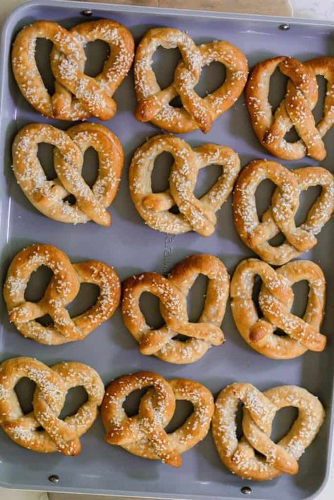 Sourdough Discard Pretzels, Discard Pretzels, Sourdough Pretzel Recipe, Sourdough Pretzel, Sourdough Cookies, Sourdough Ideas, Homemade Sourdough Bread Recipes, Chocolate Rugelach, Farmhouse On Boone