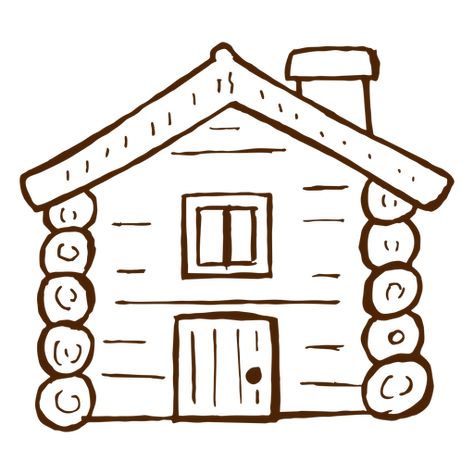 Cabin Drawing, Xmas Card Craft, Cute Cabin, Cute Cabins, Flower Pattern Drawing, Procreate Ipad Art, Cabin Art, Wood Burning Patterns, House Drawing