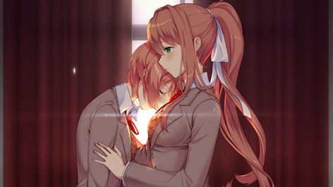 Doki Doki Literature Club, Dark Ink, Polka Dot Background, Fandom Games, Love Scenes, Keys Art, Game Pictures, Doki Doki, Literature Club