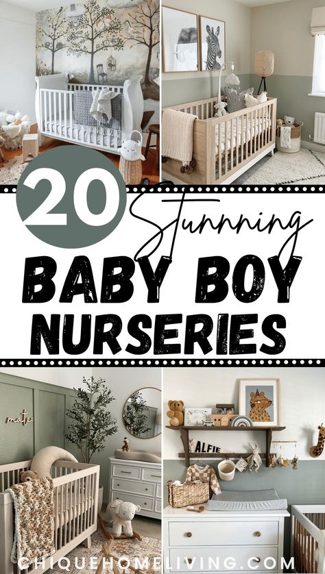 20 Super Cute Baby Boy Nursery Ideas 43 20 Super Cute Baby Boy Nursery Ideas Cute Baby Boy Nursery, Baby Boy Nursery Room Design, Modern Baby Boy Nursery, Nursery Room Diy, Neutral Boy Nursery, Baby Boy Nursery Ideas, Green Nursery Boy, 2nd Pregnancy, Boy Nursery Ideas