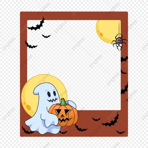 Ghost Polaroid, Halloween Polaroid, Polaroid Photo Frame, Photo Frame Png, Simple Photo Frame, Photo Clipart, Polaroid Photo, Free Photo Frames, Cartoon Photo