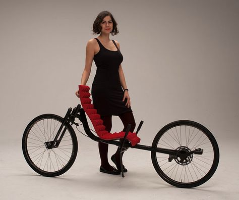 Bicycle Art Recycled, Bike Courier, Bike Diy, Electric Cargo Bike, Bicycle Safety, Recumbent Bicycle, Recumbent Bike, I Want To Ride My Bicycle, Bicycle Art