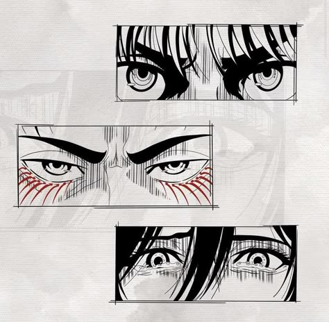 Anime Tattoos Sketch, Manga Tattoos Anime, Anime Reference Tattoo Ideas, Aot Manga Panel Tattoo, Aot Manga Tattoo, Manga Panels Tattoo Ideas, Box Anime Tattoo, Aot Anime Tattoos, Eren Eyes Tattoo