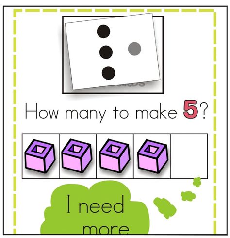 KindergartenWorks: making 5 fluency ideas and games Math Fluency, Prek Math, Math Number Sense, Math School, Kindergarten Math Activities, Math Work, Math Time, Math Addition, Math Workshop