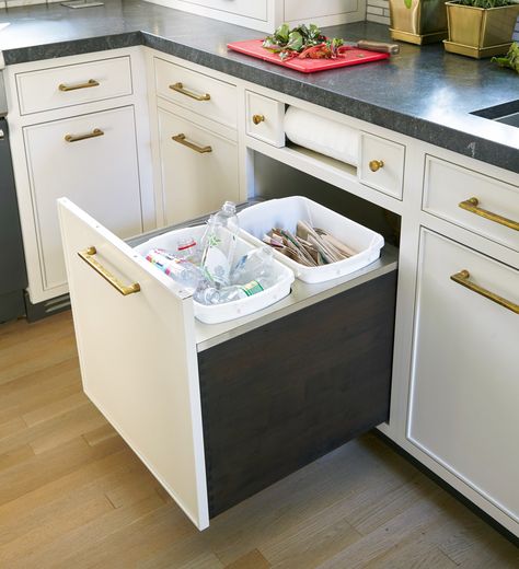 Trash can storage kitchen