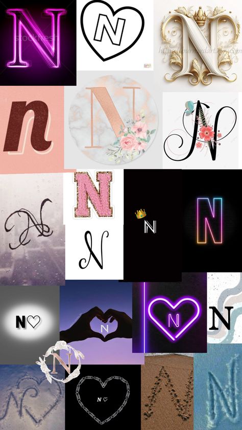 A wallpaper for the letter N Letter N Wallpaper, N Wallpaper Letter Aesthetic, Sweet Quotes For Boyfriend, A Wallpaper Letter Love, Best Friend Letters, N Wallpaper, M Letter Images, A Letter Wallpaper, H Letter Images