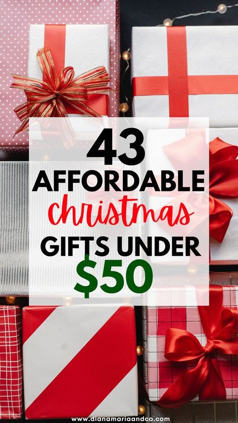 There are endless options to choose from in this list of affordable gifts under $50! I love how useful and unique each of these Christmas gifts are and can't wait to shop the list. Christmas Gifts For Under $50, Best Gifts For $50, $50 Christmas Gifts, 40 Dollar Gift Ideas, 100 Dollar Gift Ideas, Polyana Gift Ideas, Good Cheap Christmas Gifts, Gifts For $25, $50 Gift Ideas Christmas